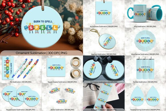 Born to Spell School Kids Sublimation: A Complete Design Asset Guide