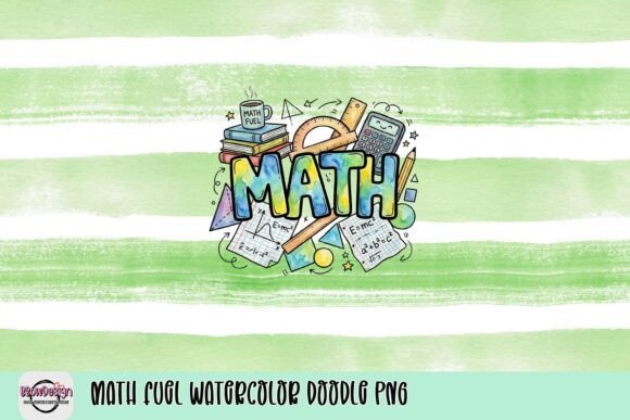Evaluating the Math Fuel Watercolor Doodle PNG for Creative and Educational Projects