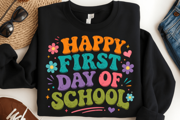 First Day of School Shirt PNG: A Cheerful Back-to-School Design