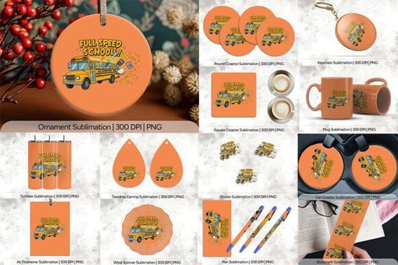 Full Speed School Bus Sublimation PNG: A Comprehensive Review of the Digital Asset Bundle
