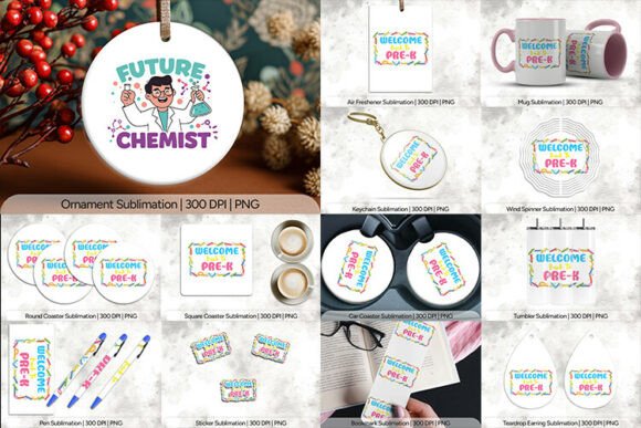 Pre K Sublimation Bundle PNG Designs: A Comprehensive Resource for Early Childhood Educators and Crafters