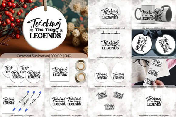 Teaching the Tiny Legends Sublimation: A Complete 14-Product Design Kit